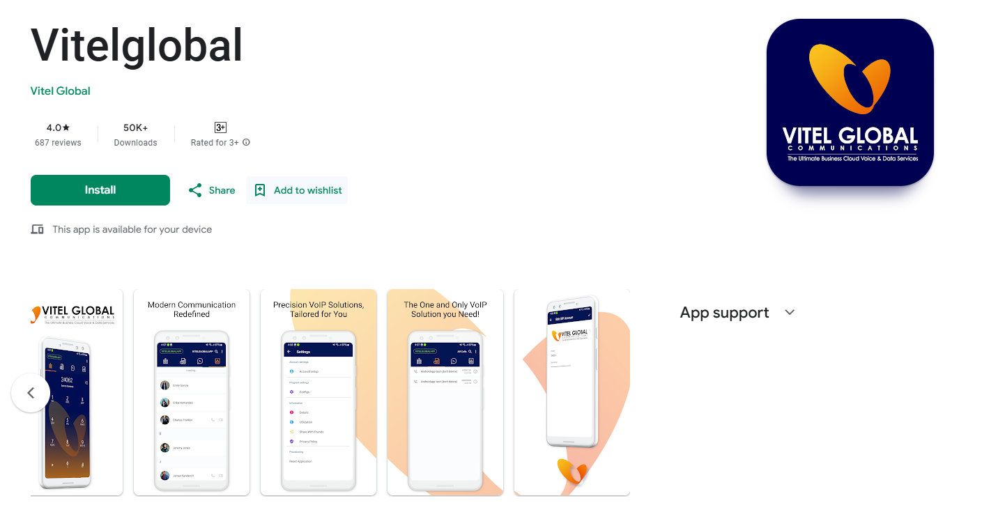vitel global mobile app