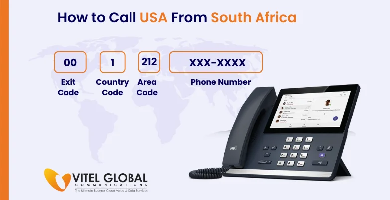 How to call USA from South Africa using landline phone
