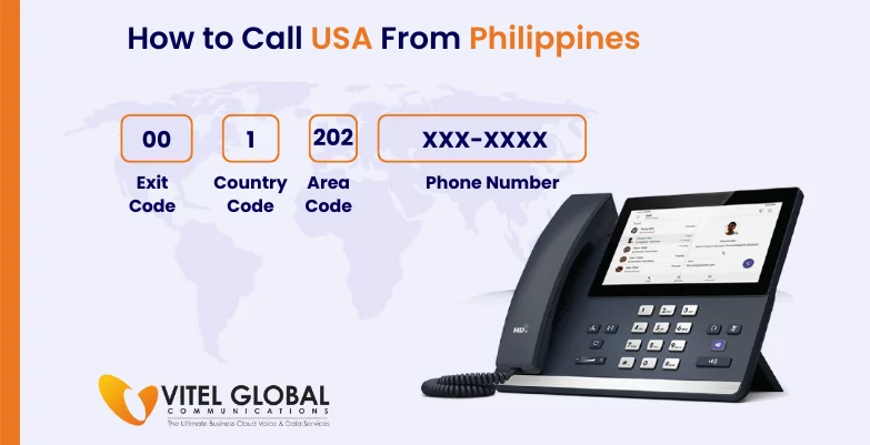 How to call USA from Philippines using landline phone